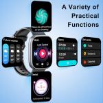 Kuizil Smart Watch for Men Women, 1.91" Smartwatch (Answer/Make Call), Fitness Tracker with 100+ Sport Modes, IP68 Waterproof, Heart Rate/Sleep Monitor, Pedometer, Activity Tracker for Android iOS
