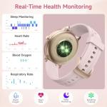 YMZ Smart Watch for Men Women, 1.27" HD Touchscreen Fitness Tracker, Bluetooth Calling, 100+ Sports Modes, Sleep Monitor, IP68 Waterproof, Compatible with Android & iPhones