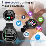 DIVOAZBVO Smart Watches for Women Men, 1.39" HD IPS Touchscreen Smartwatch with 120 Sports Modes, Heart Rate/Sleep Monitor, IP67 Waterproof, Bluetooth Call & Music Control for iPhone/Android (Black)