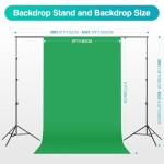 EMART 8.5 x 10 ft Backdrop Support System, Professional Photography Lighting Kit with 50W LED Bulb, Reflector, 6 * 9ft Backdrop *3, Umbrellas&Softbox Lighting Kit for Studio, Portrait, Video Shooting