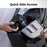 K&F Concept Camera Backpack, Camera Bags for Photographers Large Capacity Camera Case with Raincover,15-15.6 Inch Laptop Compartment Compatible for Canon/Nikon/Sony/DJI Mavic Drone(Backpack 20L)
