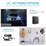 GVM 2 Pack LED Video Lighting Kits with APP Control, Bi-Color Variable 2300K~6800K with Digital Display Brightness of 10~100% for Video Photography, CRI97+ TLCI97 Led Video Light Panel +Barndoor