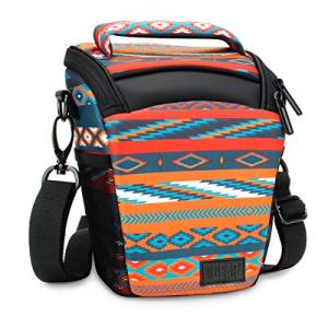 USA GEAR DSLR Camera Case for Men and Women with Top Loading Accessibility, Adjustable Shoulder, Small Camera Sling Bag, Padded Handle - Camera Holster Bag for Nikon, Canon, Panasonic (Southwest)