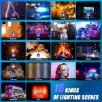 GVM 800D RGB Photography Lighting Kits with 3 Softboxes, 3 Packs Studio Lights with Bluetooth Control, YouTube Video Light with Upgrade18 Lighting Scenes, led Panel Lights for Video Recording