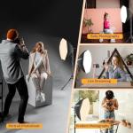 UBeesize Softbox Photography Lighting Kit, 20'' x 20'' Professional Softbox Lighting Kit with 85W 3000-7500K LED Bulbs, Studio Lights for Photography/Live Streaming/Video Recording