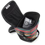 USA GEAR DSLR Camera Case for Men and Women with Top Loading Accessibility, Adjustable Shoulder, Small Camera Sling Bag, Padded Handle - Camera Holster Bag for Nikon, Canon, Panasonic (Southwest)