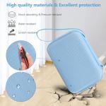 Supmay Hard Carrying Case for Cimizi/for masterbee/for MgaoLo Upgrade Kids Camera Instant Print, Toys Storage Bag with Mesh Pocket for Roll Printing Papers, USB Cable, SD Card, Colour Pen, Blue