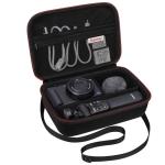 Supmay Hard Travel Case for Sony ZV-1F / ZV-1 / ZV-1 II Digital Camera, Protective Cases Bag Fits Vlogger Accessory Kit Tripod and Microphone, Extra Zipper Pocket fit Battery Charger, Black