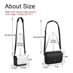 Cwatcun Camera Shoulder Bag, Waterproof Crossbody Case, Compact Photography Backpack, Compatible with Canon/Nikon/Sony/Fuji DSLR/SLR/Mirrorless Camera, Lens and Accessories, White