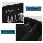 Supmay Hard Travel Case for Sony ZV-1F / ZV-1 / ZV-1 II Digital Camera, Protective Cases Bag Fits Vlogger Accessory Kit Tripod and Microphone, Extra Zipper Pocket fit Battery Charger, Black