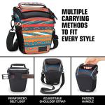 USA GEAR DSLR Camera Case for Men and Women with Top Loading Accessibility, Adjustable Shoulder, Small Camera Sling Bag, Padded Handle - Camera Holster Bag for Nikon, Canon, Panasonic (Southwest)