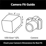 USA GEAR DSLR Camera Case for Men and Women with Top Loading Accessibility, Adjustable Shoulder, Small Camera Sling Bag, Padded Handle - Camera Holster Bag for Nikon, Canon, Panasonic (Southwest)