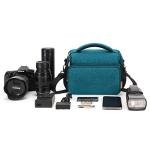 DOMISO Camera Bag Case Waterproof Anti-shock Shoulder Bag, Teal