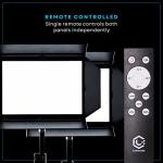 Lume Cube Studio Panel 2-Point Lighting Kit | Edge Lit LED Bicolor Light Panels 3200k - 5600k | Rechargeable Lithium Battery, Adjustable Color, Brightness, 70" Stands, Wireless Remote Included