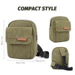 TULLIO Camera Bag Small Crossbody Camera Bag Case Purse Waterproof Canvas Shoulder Case Sling Designer for Mirrorless or DSLR SLR