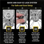 Glow EZ Lock 24x36 Quick Strip Rectangular Bowens Mount Softbox Lighting Kit with External, Internal Diffusers, Deflector Disk and Eggcrate Grid, Folding Softbox for Photography Studio Light