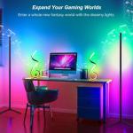 CACCISUN RGB Bedside Table Lamp, Dimmable Modern Bedside Nightstand Lamp, Creative Spiral Colorful LED Table Lamp for Bedroom, Living Room, Office and Kid's Room