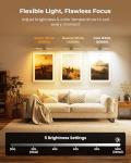 PopoIron Wireless LED Picture Light for Wall Art with Remote, 3 Color Temps, Dimmable, 12000mAh Battery Operated Sconce for Gallery Library Museum Frame Painting Artwork Photo Display