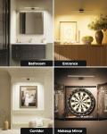 PopoIron Wireless LED Picture Light for Wall Art with Remote, 3 Color Temps, Dimmable, 12000mAh Battery Operated Sconce for Gallery Library Museum Frame Painting Artwork Photo Display