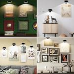 Arixinks 3PACK Picture Light Battery Operated with Remote, Painting Light for Art with 3 Lighting Colors&Dimmable, LED Art Display Accent Light on Wall for Pictures Dartboard Photo Frame Portrait