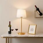 Yinglap Cordless Table Lamp, 5000mAh Rechargeable Desk Lamp with Dimmable Magnetic RGB Bulbs & Remote, Battery Operated Small Wireless Lamp for Bedside, Dining Table, Kitchen Counter, Living Room