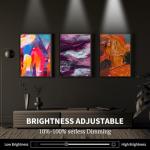 Method Lights Wireless LED Picture Light, Wireless Ceiling Mounted Spotlight for Artwork, Painting, Photo Display, Remote Control, 11 Color Temperature Settings, Dimmer, Timer, Rechargeable Battery