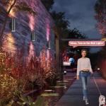 Bling RF Remote Control RGB Colour Changing Lighting LED Double Up and Down Outdoor Wall Light,White Temperature 2700k- 6500k RGB+CCT Exterior Wall Lighting (4 Pack)