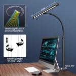 EYOCEAN Desk Lamp, 31.5" Wide 24W for Home Office,Gesture Sensing Control Desk Light, Dimmable & Color Temperature, Eye-Caring Office Lamp, Brightest Architect Light for Screen/Workbench