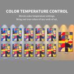 Method Lights Wireless LED Picture Light, Wireless Ceiling Mounted Spotlight for Artwork, Painting, Photo Display, Remote Control, 11 Color Temperature Settings, Dimmer, Timer, Rechargeable Battery