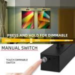 RAIFOOLLY Picture Light,16in Wireless Battery Wall Lighting,Remote Art Lights for Paintings with Timer and Dimmable for Display Photo,Frame,Portrait,Dartboard-Black
