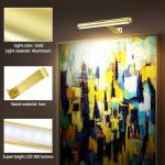 Picture light with Remote,Painting Light for Wall Art ,3 lighting 300LM, Display Llight Battery Operated Rechargeable, Full Metal Art Display Light for Pictures Paintings Posters Gallery Frames-Gold