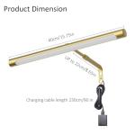 Coinmit Picture Lights for Paintings Plug in, 16" Adjustable LED Gold Picture Light Art Light, Remote Control Gallery Painting Wall Light for Picture Display Dartboard Art Work (Gold)