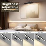 Afyuol Picture Lights for Wall, Battery Operated Picture Light 16in Gallery Light for Paintings CCT Dimmable Recharging Battery Wall Light with Remote Control for Living Room Dartboard Art Bathroom