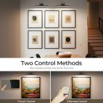 Afyuol Picture Lights for Wall, Battery Operated Picture Light 16in Gallery Light for Paintings CCT Dimmable Recharging Battery Wall Light with Remote Control for Living Room Dartboard Art Bathroom