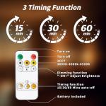 Swatia Picture Light, Wall Lights Wireless, Metal Body high Bright Picture Art Dart Board, Large Wall Art Lights, 300 lumens Adjustable Brightness (2 Pack Black)