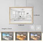 Light Up Painting, LED Paintings Light Up Wall Art 4D Painting Pictures Frames Canvas Dog Wall Decor Dimmable Night Lights for Home, Bedroom, Kitchen, Kids Art Frames, Unique Lamps, Gift Ideas