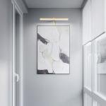 Coinmit Plug in Picture Lights for Wall, 16 inch Dimmable LED Art Light with Remote, 3 Colour Temperature Gallery Painting Wall Light for Picture Display Dartboard Art Work (Gold)