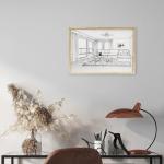 Light Up Painting, LED Paintings Light Up Wall Art 4D Painting Pictures Frames Canvas Dog Wall Decor Dimmable Night Lights for Home, Bedroom, Kitchen, Kids Art Frames, Unique Lamps, Gift Ideas