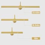 Bridika Picture Lights for Wall Battery Operated, 23.6in Picture Light with Remote, 3 Color Modes and Dimmable Classic Art Light for Paintings, Gallery, Dartboard, Bathroom with Timer (Gold, 1 Pack)