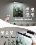 Bridika Picture Lights for Wall Battery Operated with Remote, 3 Color Modes and Dimmable Rechargeable Art Lights for Paintings, Gallery, Bedroom, Bathroom with Timer Black 1
