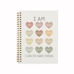 QUICQOD I Am Kind I Am Smart Affirmations Inspirational Notebooks,Positive Journal for School Coworker Teacher Student,Journaling Notebooks for Women,Hardcover Spiral Notebook 5.5x8.3