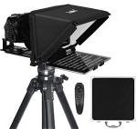 Inmei TX12 Teleprompter with Remote App Control, 13inch Metal Teleprompter，Compatible with iPad, Smartphone, DSLR Camera,Collapsible with Carry Case,Easy to Assemble