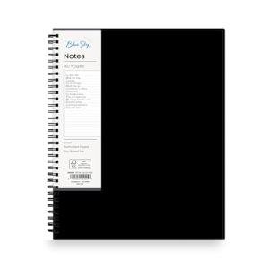 Blue Sky Smart Notes Professional Notebook, Wire-O Binding, 8.5" x 11", Black (14713)