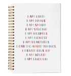 NEGIGA Inspirational Notebooks, Positive Affirmations Gifts for Women Girls, Inspirational Gifts for Women, Motivational Journal for Women, I am Kind I am Brave I am Smart, Spiral Notebook 5.5x8.3