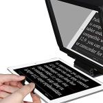 Inmei TX12 Teleprompter with Remote App Control, 13inch Metal Teleprompter，Compatible with iPad, Smartphone, DSLR Camera,Collapsible with Carry Case,Easy to Assemble