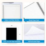 Blue Sky Smart Notes Professional Notebook, Wire-O Binding, 8.5" x 11", Black (14713)