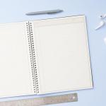 Blue Sky Smart Notes Professional Notebook, Wire-O Binding, 8.5" x 11", Black (14713)