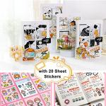 Smart tree Kawaii Notebook for Boys, Cute Journal, Super Universe Theme Diary A5 Size Planner 224 Pages with 20pcs Stickers (Style B)