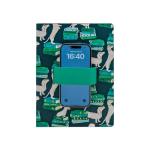 Studio Oh! Casey Notebook with Phone Holder - Stylish Design with Elastic Loops, 192 Lined Pages, Coptic Binding - Ideal for Professionals, Students, Travelers - Smart Pups