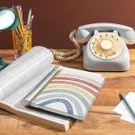 Lacosu I Am Kind Smart Brave Boho Colorful Rainbow Spiral Notebook,Laminated Hard Cover,College Ruled 5.5×8.3 Inches,Journal for Journaling Writing,Positive Gifts